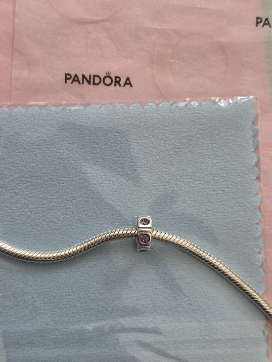 Pandora Jewelry - PANDORA: Purple CZ Spacer, Old School, From My Private 30 Year Collection!